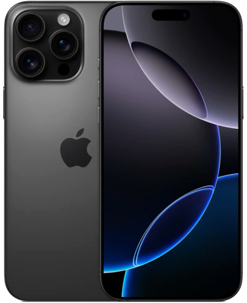 Apple iPhone 16 Pro Max nano-SIM + eSIM 512 ГБ; «титановый чёрный»