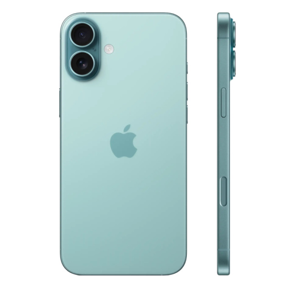 Apple iPhone 16 Plus nano-SIM + eSIM 128 ГБ; бирюзовый